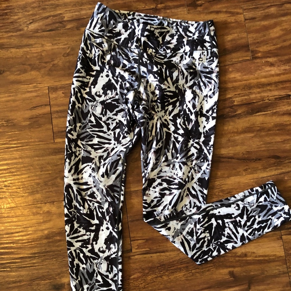 Zebra print BCG workout leggings